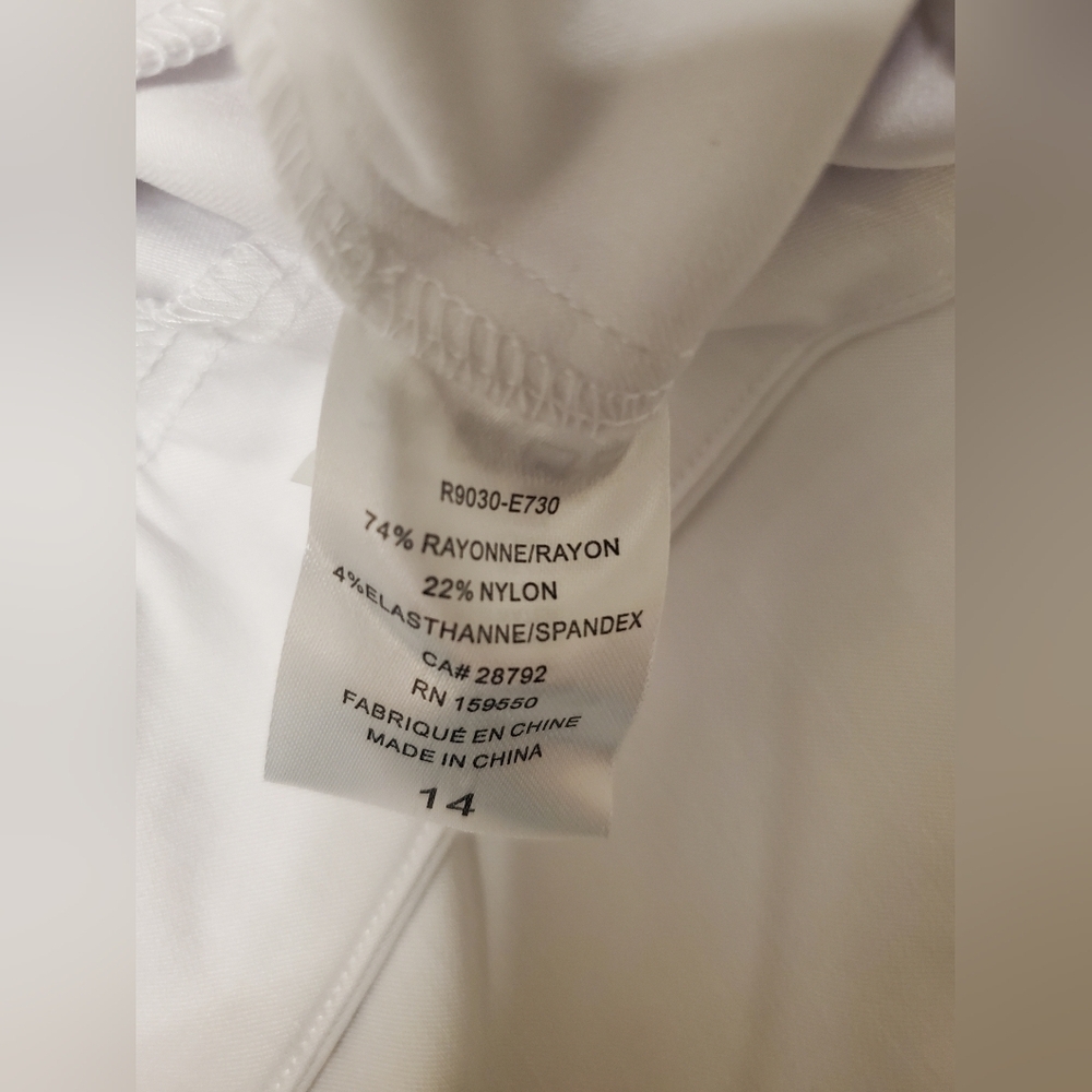 Renuar Size 14 Bermuda Shorts In White - Picture 8 of 9